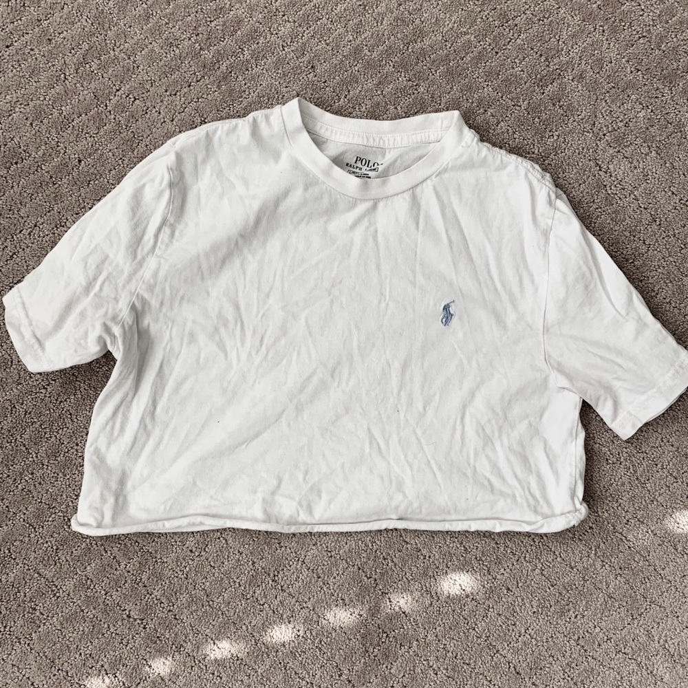 cropped polo shirt